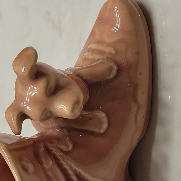 Vintage shawnee pottery dog on shoe - Picture 2 of 9